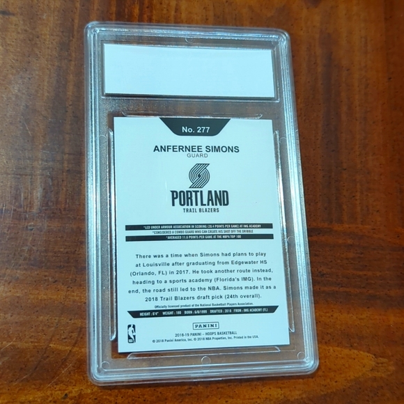Anfernee Simons Gem Mint 10 rookie card - Picture 2 of 2